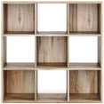 thumbnail image 2 of Benzara BM262484 Wooden Organizer with 9 Storage Cubbies, Natural Brown, 2 of 2
