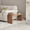 Brown, variant on Rustic Farmhouse Bamboo Dining Bench, 35" Solid Sturdy Construction Indoor Bench, Dual Use as Dining Seat & Entryway Shoe Rack for Home Multi-Room Application