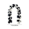thumbnail image 4 of Fwttom Halloween Maple Leaf Garland, 69 inch Black Fall Garland Decorations for Home, Plastic Fall Leaves Garland for Thanksgiving Halloween Decorations Outdoor & Indoor, 4 of 7