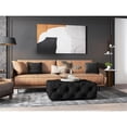 thumbnail image 3 of American Home Classic Jasper 17" Rectangular Fabric Ottoman in Black, 3 of 7