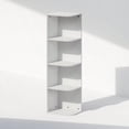thumbnail image 3 of Reed 4Tier Space Saving Corner Storage Display Shelf White, 3 of 8