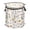 Mushrooms And Wildflowers, variant on Pop-Up Collapsible Laundry Hamper With Zippered Lid Dual Handles 50L Pattern Of Aztec
