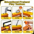 thumbnail image 5 of JoyStone 42PCS Tool Set Toddler Beginner Tool Set with Tool Box & Toy Chainsaw & Drill,Pretend Play Toys, Gifts for 3-7 Kids, Yellow, 5 of 10