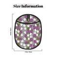thumbnail image 3 of Purple White Rose Flowers Pot Holders for Kitchen - Heat Resistant Oven Mitts Hot Pads with Pocket, Non Slip Silicone Pot Holders, Cuteness Hanging Loop Potholders for Kitchen Baking, 3 of 5