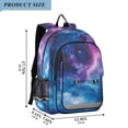 thumbnail image 2 of FORMRS Unisex School Backpack 17" Student Travel Bag with Laptop Compartment, Galaxy Pattern, 2 of 7