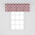 thumbnail image 2 of Ambesonne Purple Window Valance, Ancestral Blooming Nature, 54" X 18", Beige Plum, 2 of 3