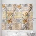 thumbnail image 1 of Vintage Tapestry, Ethnic Pastel Colored Pattern with Florish Details, Fabric Wall Hanging Decor for Bedroom Living Room Dorm, 5 Sizes, Ivory and Multicolor, by Ambesonne, 1 of 1