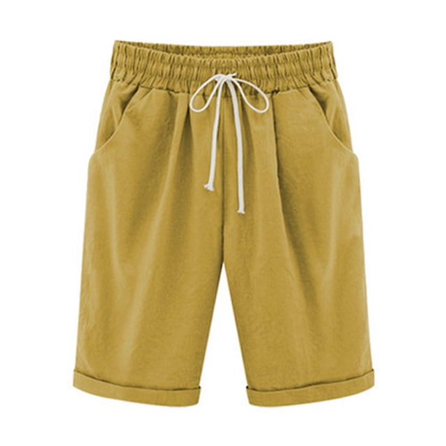 CEHVOM Pantalon d'Été Femme Grande Taille Coton Lin Décontracté