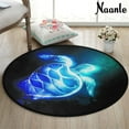 thumbnail image 5 of Turtle Anti Fatigue Round Area Rug, Galaxy Turtle Non Slip Absorbent Comfort Round Rug Floor Carpet for Entryway Living Room Bedroom Sofa Home Decor (3' in Diameter), 5 of 7