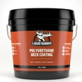 thumbnail image 1 of Liquid Rubber Textured Polyurethane Deck Coating - Solar Protection Deck Sealant, Non-Toxic Multi-Surface Waterproofing Membrane, Saddle Brown, 1 Gallon, 1 of 5