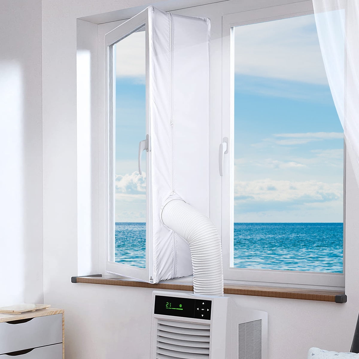 13.1ft Window Seal for Portable Air Conditioner Oxford Cloth Waterproof