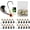 White, variant on 15/20/30Pcs Underspin Jig Heads with Spinner Fishing Jig Heads Hooks Set Crappie Jigs Fishing Jig Hooks Assortment Saltwater Freshwater Bass Crappie Trout Glow in The Dark…