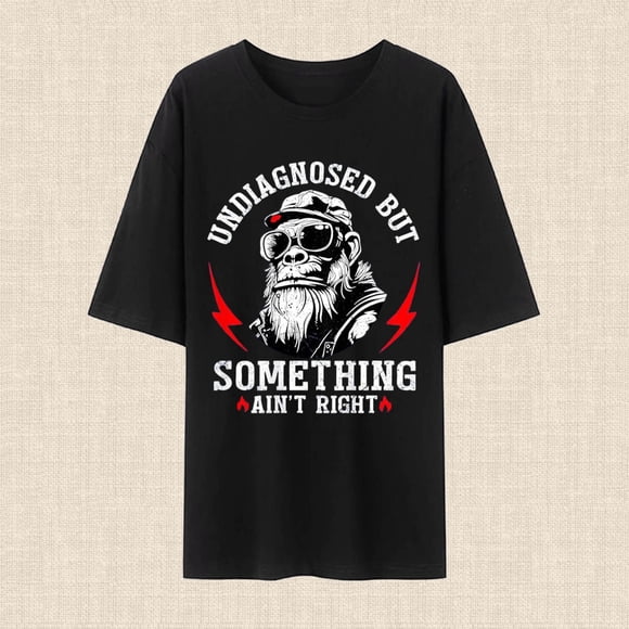 T-shirt à Manches Courtes et Col Rond pour Hommes Offrant un Confort Doux, Adapté à un Style Décontracté et à un Port Toutes Saisons