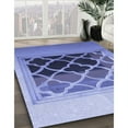 thumbnail image 2 of Ahgly Company Indoor Rectangle Patterned Jeans Blue Area Rugs, 5' x 7', 2 of 6