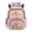 Capybara Strawberry, variant on Cute Capybara Print Kids Backpack Girls Bookbag 17 Inch Polyester School Bag with Front Pockets Back to School Supplies
