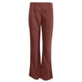 thumbnail image 6 of GJSYRH Women's Corduroy Flare Pants Elastic Waist Bell Bottom Trousers 2025 Fall Pants, 6 of 7