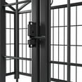 thumbnail image 4 of 24 Inch 8-Panel Metal Dog Playpen, Heavy Duty Indoor Outdoor Pet Exercise Pen with Door, Foldable Puppy Pen for Large Medium Small Dogs - Black, 4 of 6