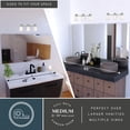 thumbnail image 3 of Malie 3 Light Satin Nickel Bathroom Vanity Fixture, 3 of 6