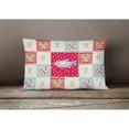 thumbnail image 3 of Carolines Treasures CK5489PW1216 Moonlight Gourami Love Canvas Fabric Decorative Pillow, Red, 12H x16W, multicolor, 3 of 3
