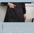 thumbnail image 4 of Delantal de cocina de chef cómodo y duradero, delantal de tela compuesta tres en uno impermeable con bolsillos para hombres y mujeres, paquete de 2, delantales con pechera ajustables para un amplio, 4 of 8