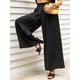 thumbnail image 5 of Pantalones de cintura alta elegantes pantalones de pierna ancha para fiesta en la playa, 5 of 6