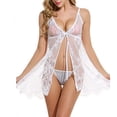 thumbnail image 3 of uublik Lingerie Set for Women Sexy Naughty Babydoll Plus Size Lace Sexy Naughty Bodysuit, 3 of 5