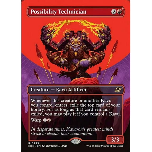 MtG Edge of Eternities Rare Possibility Technician (Triumphant FOIL) #295