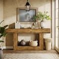 thumbnail image 3 of Tribesigns 63-Inch Long Console Table, 2-Tier Entryway Table Sofa Table with Storage, 3 of 8