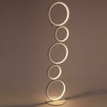 thumbnail image 3 of Miumaeov 35.5'' Nordic Floor Lamp Modern Ring Style LED Standing Light Five Rings 3 Brightness Levels Dimable for Living Room Bedroom Office, 3 of 12