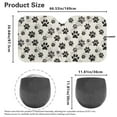 thumbnail image 5 of KUIFORTI Paw Print Windshield Sunshade Block Heat and Sun UV Rays, Front Windshield Sun Shade, Sun Visor for Car- Keeps Your Vehicle Cool - 66.53×34.44 Inch, 5 of 5