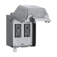 thumbnail image 1 of Outdoor Electrical Box Waterproof, Dual 20 AMP WRTR GFCI Receptacles, Weatherproof Outlet Box with Metal 3R Enclosure, Lockable Outlet Cover, GFCI Outlet for Garden, Outdoor Lights, 1 of 7