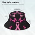 thumbnail image 3 of Fotbe Breast Cancer Sombrero Tipo Pescador con Estampado – Sombrero de Sol de Algodón de Moda para Playa, Golf, Pesca, 3 of 6