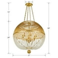 thumbnail image 5 of Crystorama Lighting - Chandelier - Duval - Six Light Pendant in Traditional and, 5 of 5
