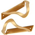 thumbnail image 1 of IBOWZ Kitchen Cupboard Handle 2 Pack Pure Copper Bow Pulls Hidden Closet Handle Invisible Drawer Handles Leaf Shape Cabinet Pulls Finger Edge Knobs Door Levers for Cupboard Wardrobe (Length 60mm,B, 1 of 1
