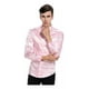 thumbnail image 4 of Camisas De Vestir De Seda Satinada Brillante Para Hombre, 4 of 7