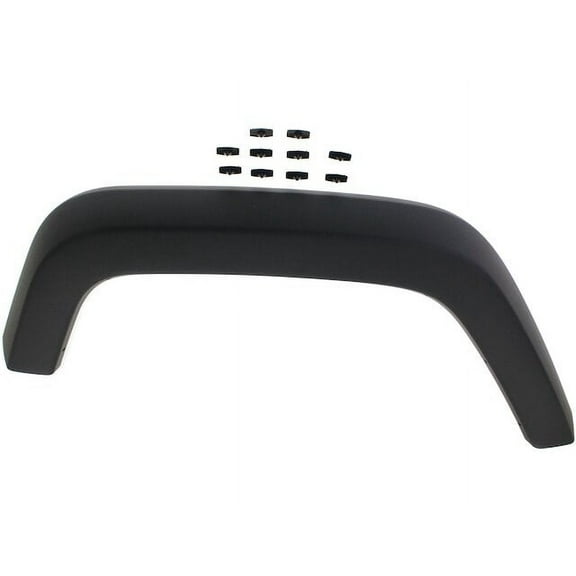 Rear Right Fender Flare - Compatible with 2007 - 2017 Jeep Wrangler 2008 2009 2010 2011 2012 2013 2014 2015 2016