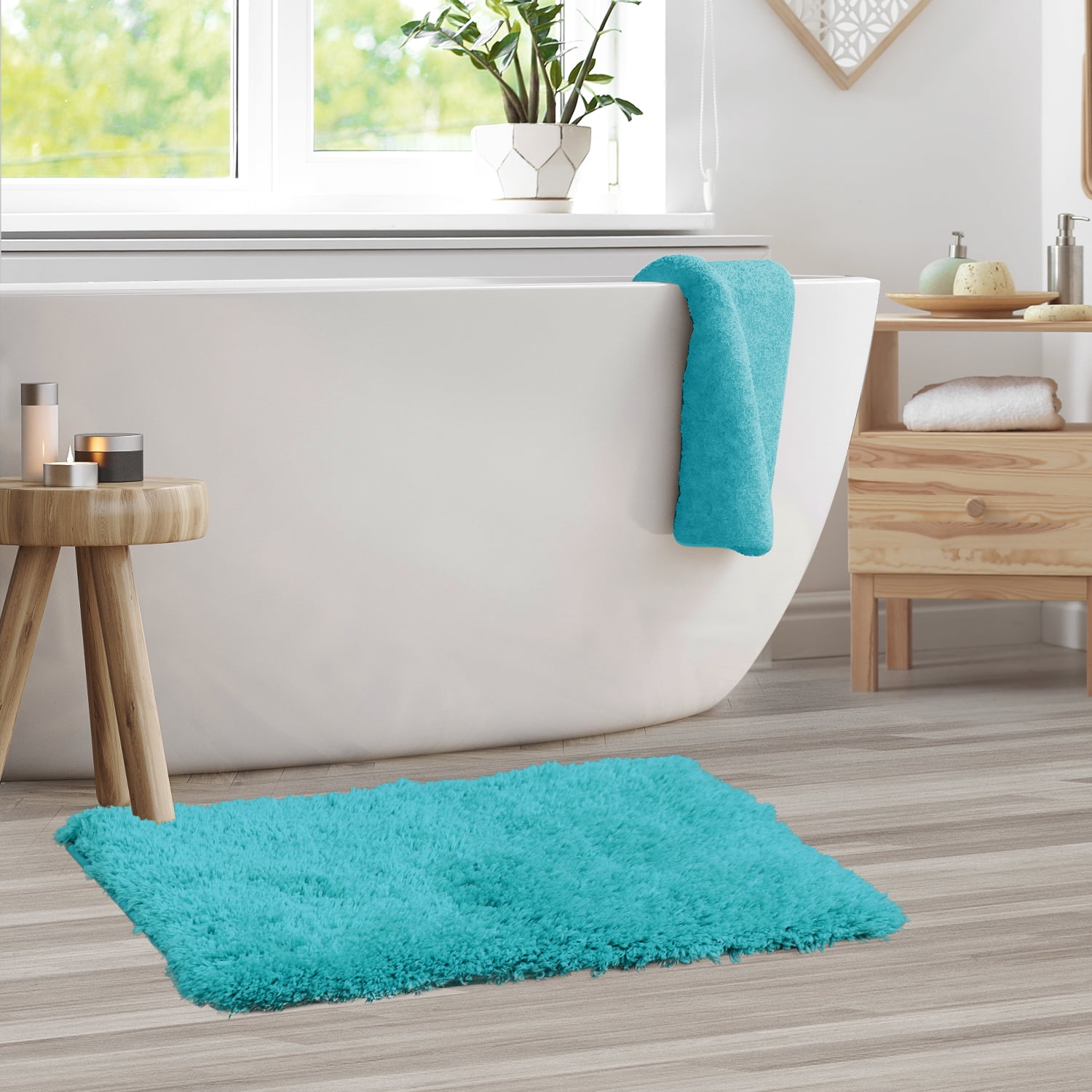 Loden Color Bath Mat Soft Shaggy Bathroom Rugs Non slip - Temu