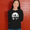 thumbnail image 4 of Alien Bigfoot Loch Ness Monster Moon Women's Long Sleeve T-shirt Funny Space UFO Hunter Sasquatch Yeti Dinosaur Nerd Believe, 4 of 7