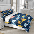 thumbnail image 3 of DOJLIO 3D Colorful Elephant Printed Duvet Cover Bedding Sets Twin Size Cartoon Colorful Elephant Bedclothes Elephant Comforter Cover Set Colorful Cute Elephant Theme No Comforter, 3 of 5
