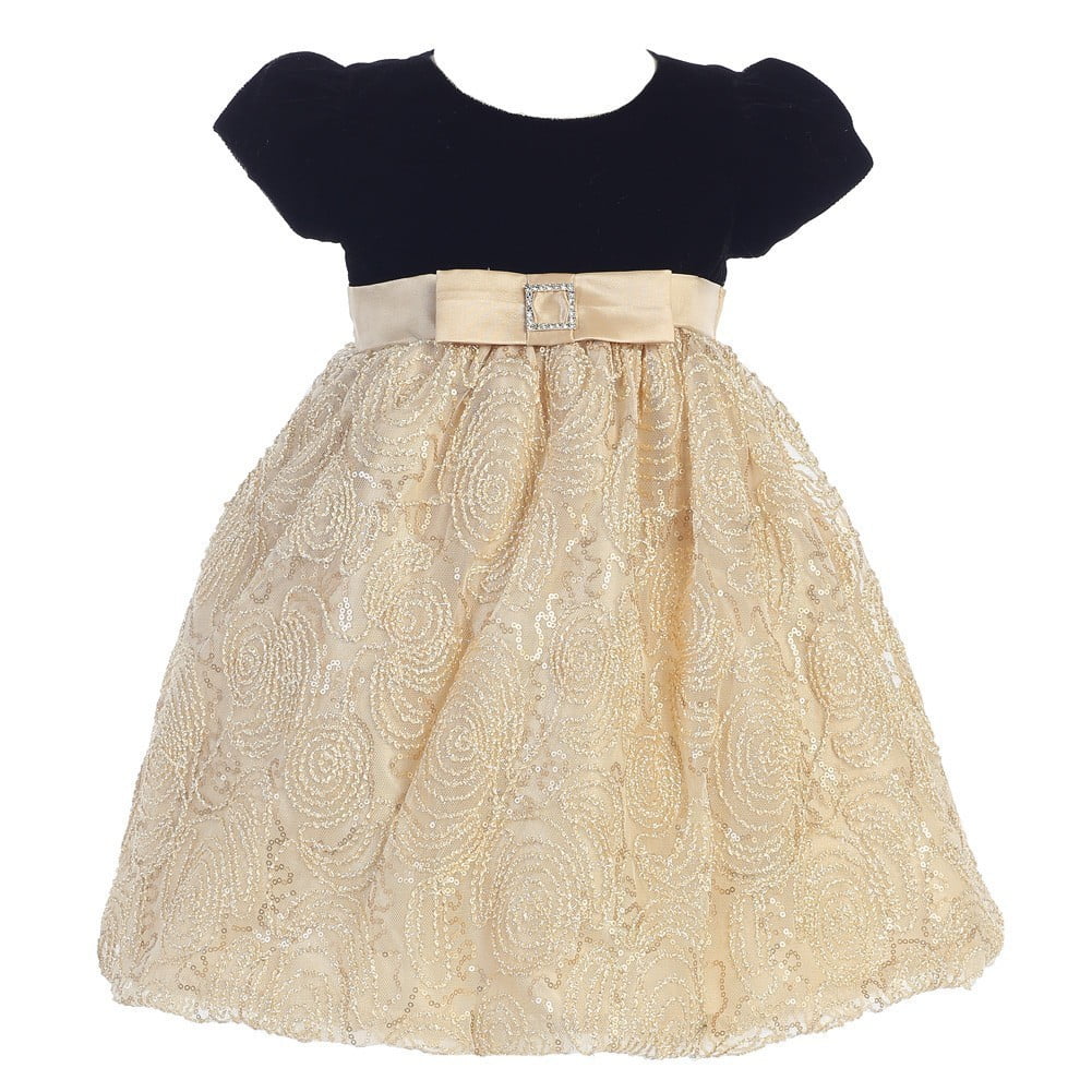 black and gold occasion dress