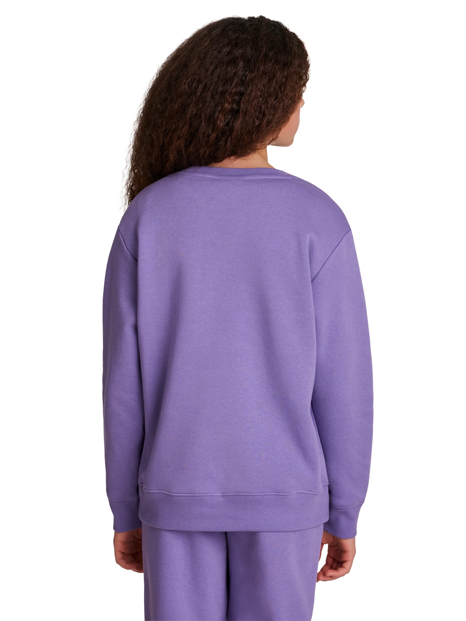 Reebok Girl's Game Day Fleece Crewneck, Sizes 4-18