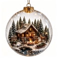 thumbnail image 2 of Kdkad Light-up Christmas Ball Ornaments, 3.15 In Christmas Tree Ornaments with Built‑in Lights, Elegant Clear Acrylic Christmas Decorations for Xmas Tree Fireplace, Winter Room Decor Party Supplies, 2 of 6