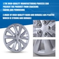 thumbnail image 7 of 4Pcs/set Wheel Rims Cover Hubcaps ,16 Inch Universal Snap On Car Truck SUV Wheel Covers PP Material （16-Inch, Lacquer）, 7 of 7