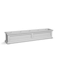 thumbnail image 3 of Mayne Fairfield 60" x 11" x 11" Rectangular White Self Watering Plastic Window Box Planter, 3 of 18