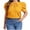 Blue, variant on yillto Womens Plus Size Tops Dressy Casual Summer Chiffon Blouses Crew Neck Short Sleeve Pleated Shirts