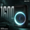 thumbnail image 6 of Dolphin 15" High Powered Bluetooth Party Speaker – Deep Bass, Loud Sound System with LED Lights, Includes Microphone and Remote Control, 6 of 6