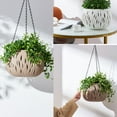 thumbnail image 4 of Maceta decorativa Matsuzay colgante con tablero impermeable color café claro talla grande, 4 of 6