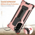 thumbnail image 4 of Samsung Galaxy S21 FE Case, Rosebono Hybrid Slim Colorful Armor Shockproof Impact Resistant Protective Cover Case With Kickstand For Samsung Galaxy S21 FE (Rose Gold), 4 of 8