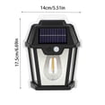 thumbnail image 3 of Gumesh Solar Wall Lights Outdoor, Dusk to Dawn Porch Lights Fixture, Waterproof Exterior Lighting with Clear Panel for Patio Entryway Front Door, Solar Wall Lantern Motion Sensor, 3 of 7