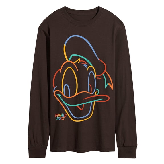 Disney - Donald Color Portrait - Men's Long Sleeve Graphic T-Shirt
